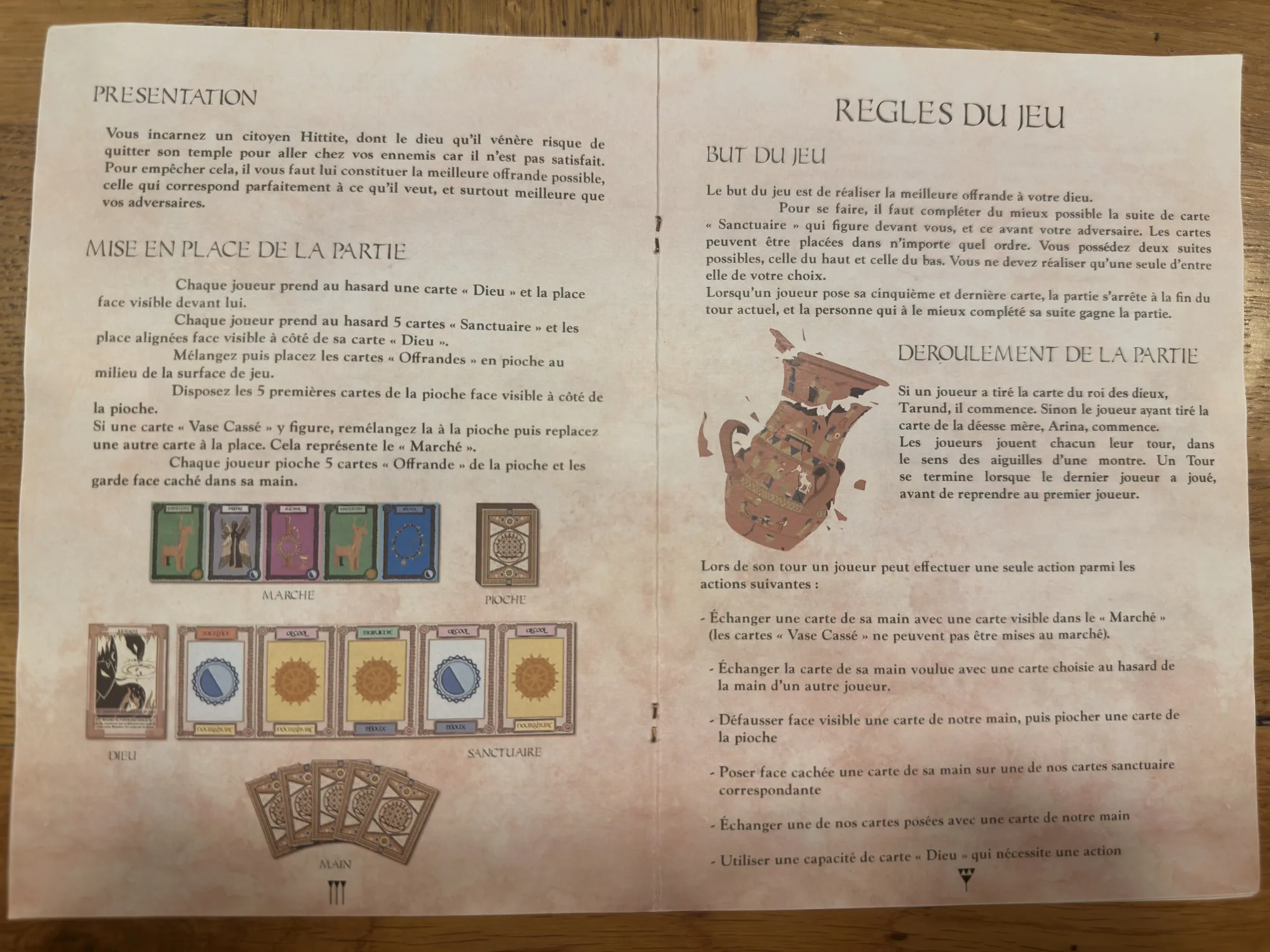 Livret de règles : mise en place et règles du jeu